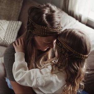 Handmade mom and me matching headband set